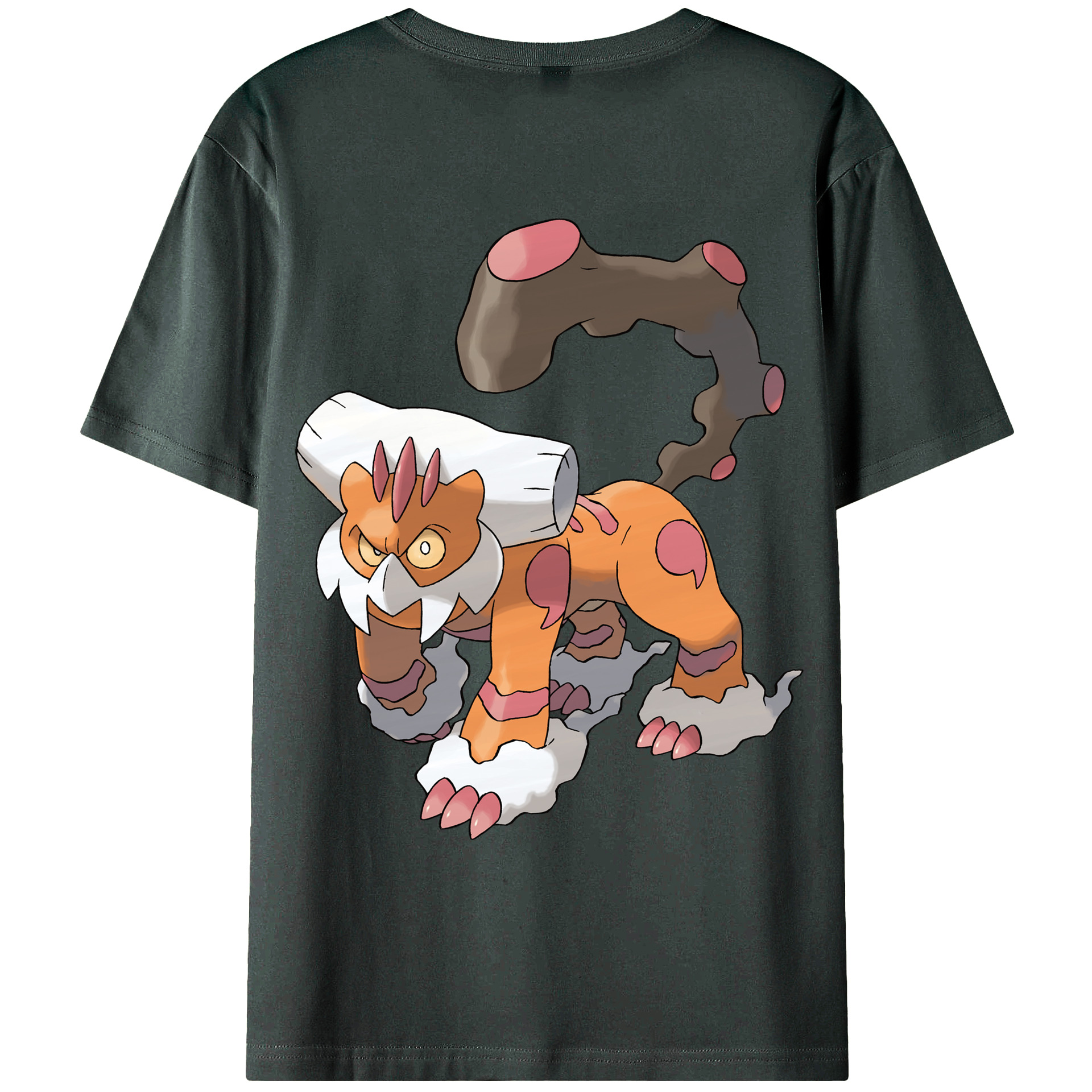 （画像用） ポケットモンスター Pokémon 綿100％ メンズ半袖Tシャツ（バックプリント） 通気性